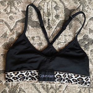 Calvin Klein animal print bralette